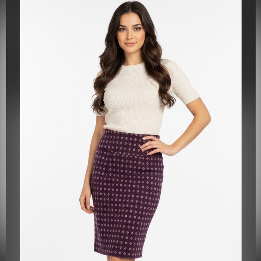 Love Moshino Pattern Pencil skirt